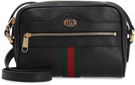 black leather gucci crossbody